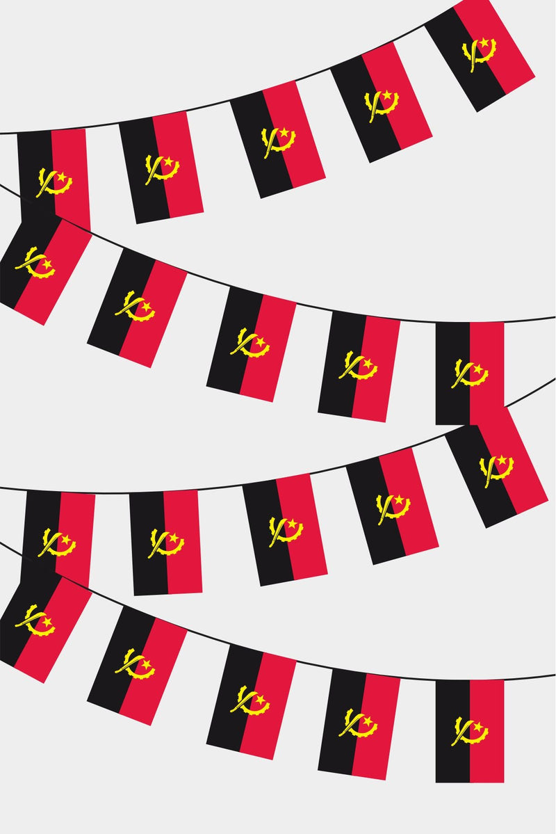 Angola Dikdörtgen Süsleme Bayrak