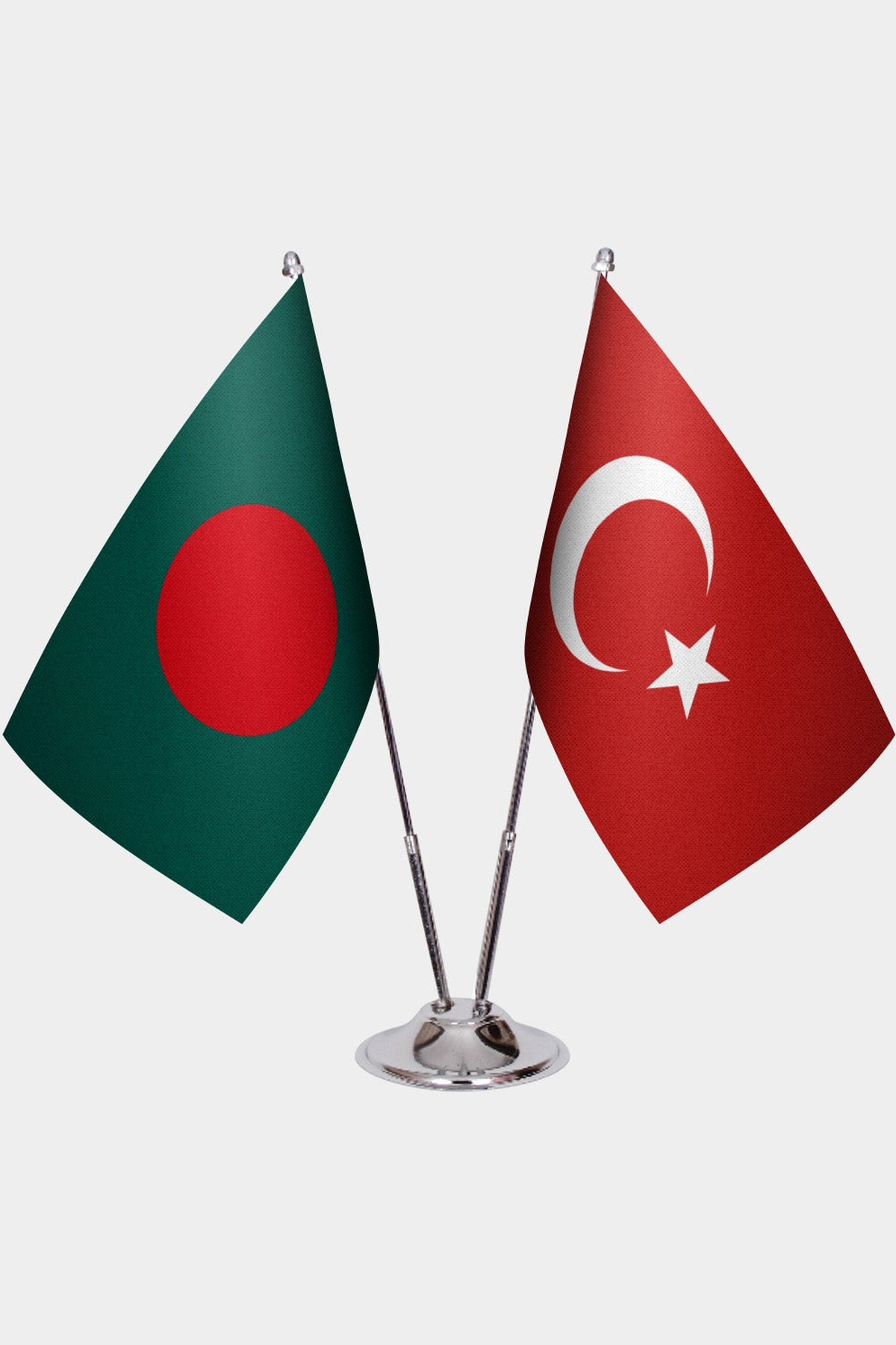 Bangladeş ve Türkiye İkili Masa Bayrağı Seti