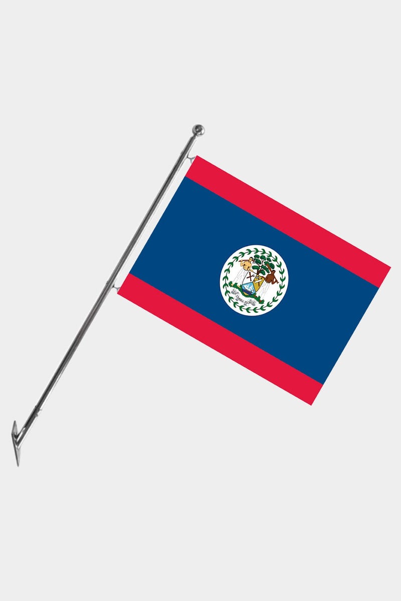 Belize Teleskopik Duvar Bayrağı Seti