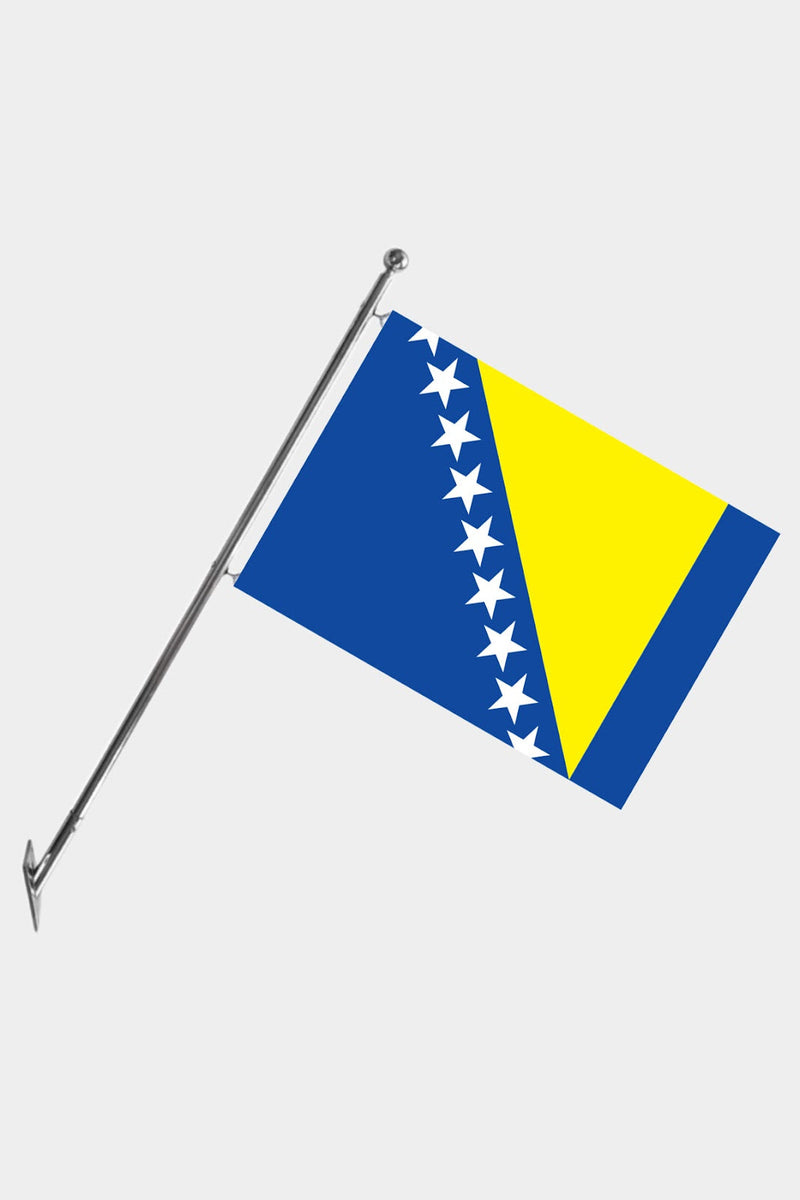 Bosna-Hersek Teleskopik Duvar Bayrağı Seti