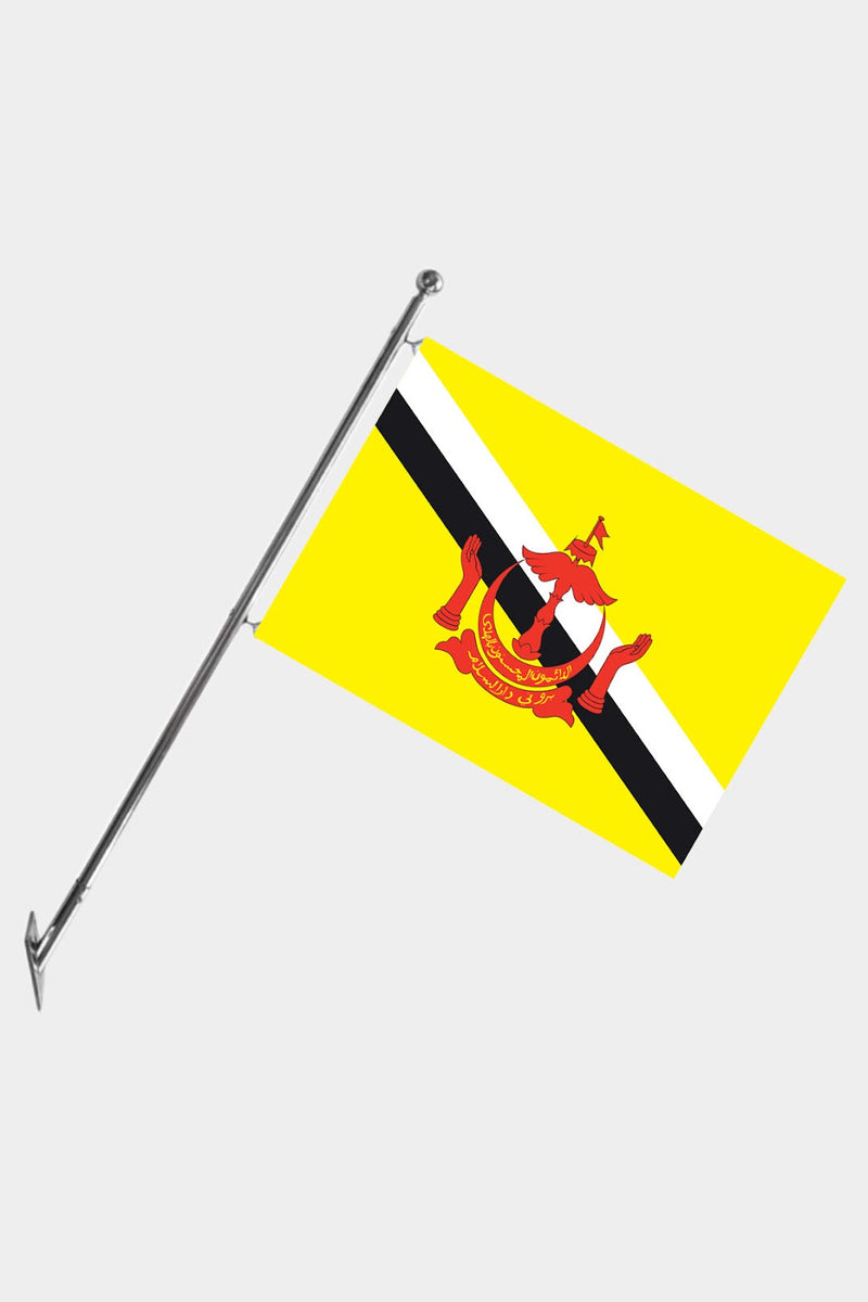 Brunei Teleskopik Duvar Bayrağı Seti