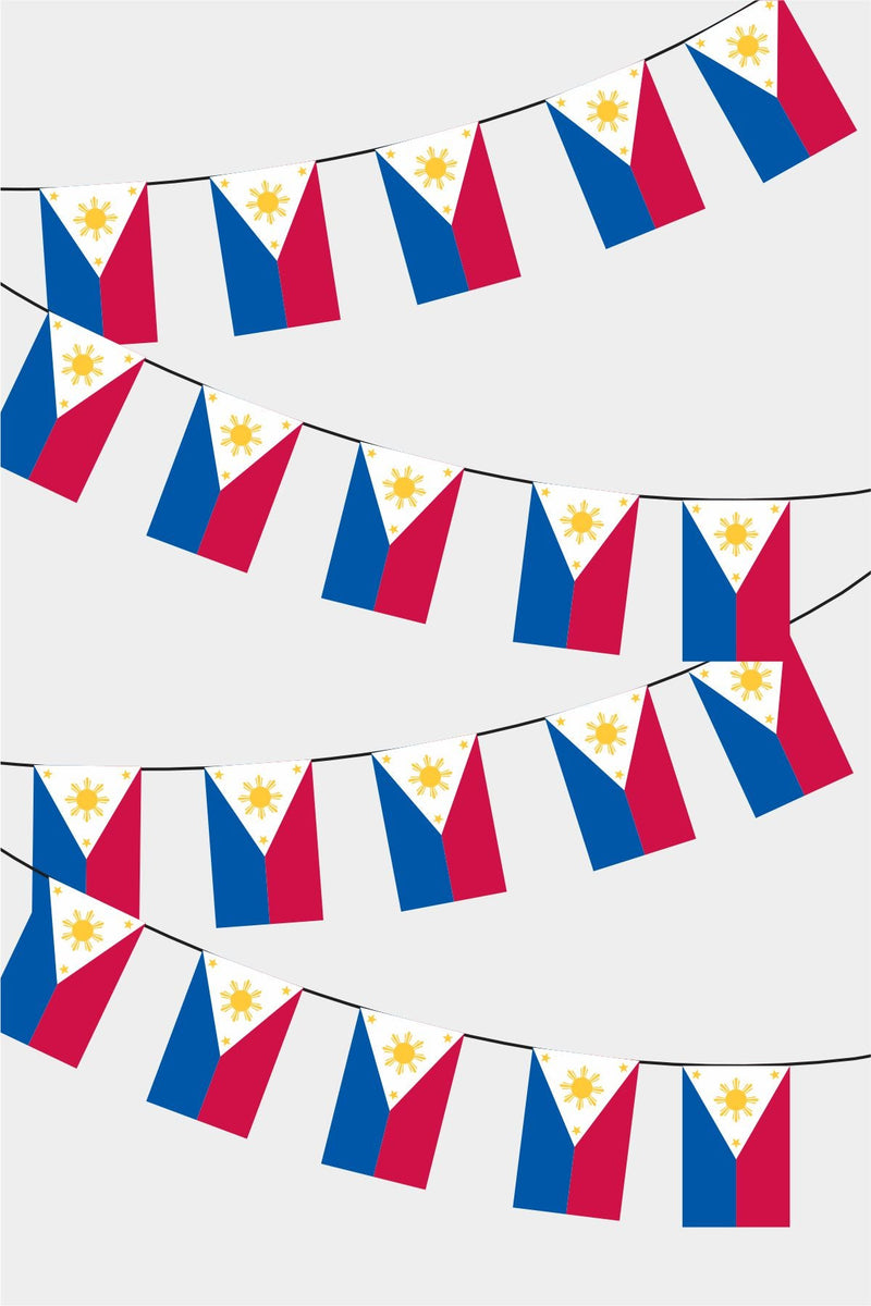 Filipinler Dikdörtgen Süsleme Bayrak