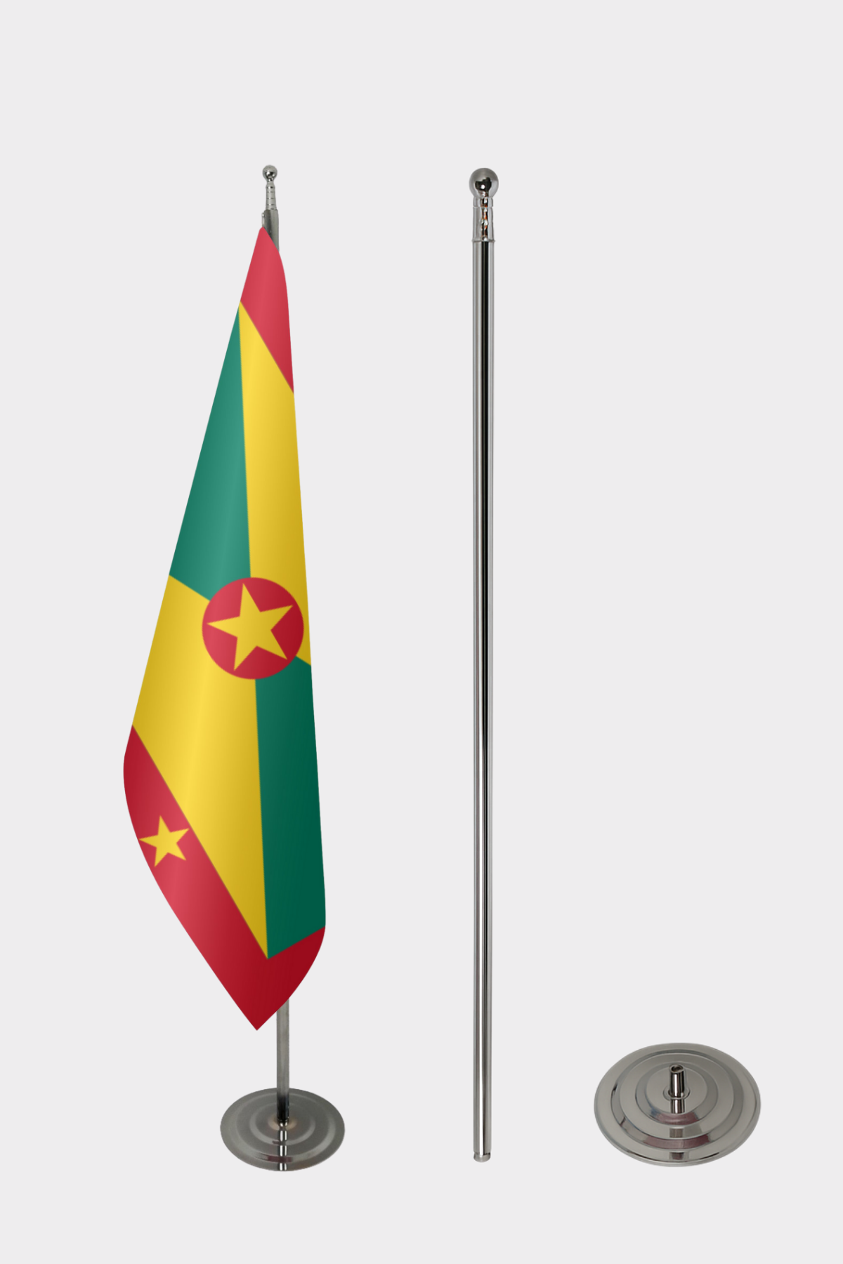 Grenada Makam Bayrağı Seti yakın çekim
