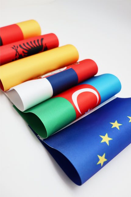 Grönland Masa Bayrağı detay görünümü