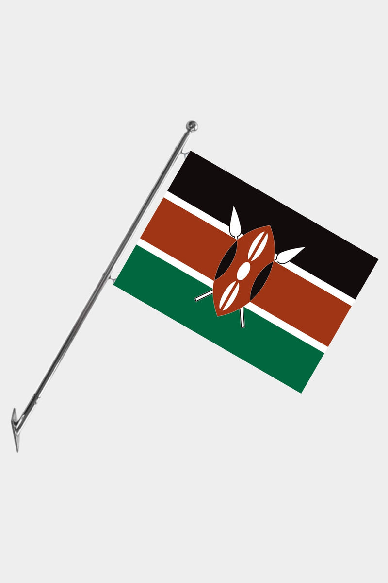 Kenya Teleskopik Duvar Bayrağı Seti