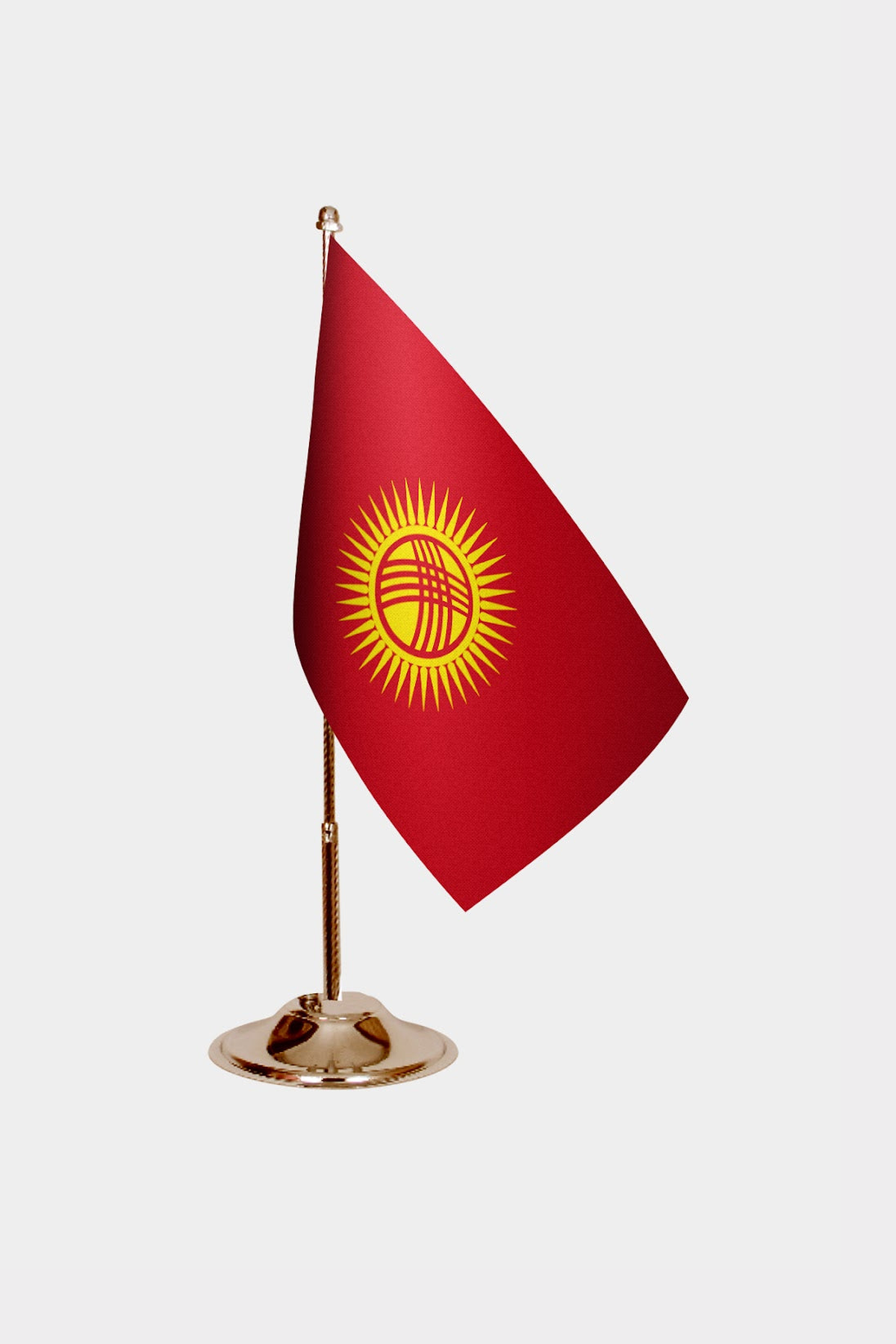 Kırgızistan Masa Bayrağı paket içeriği