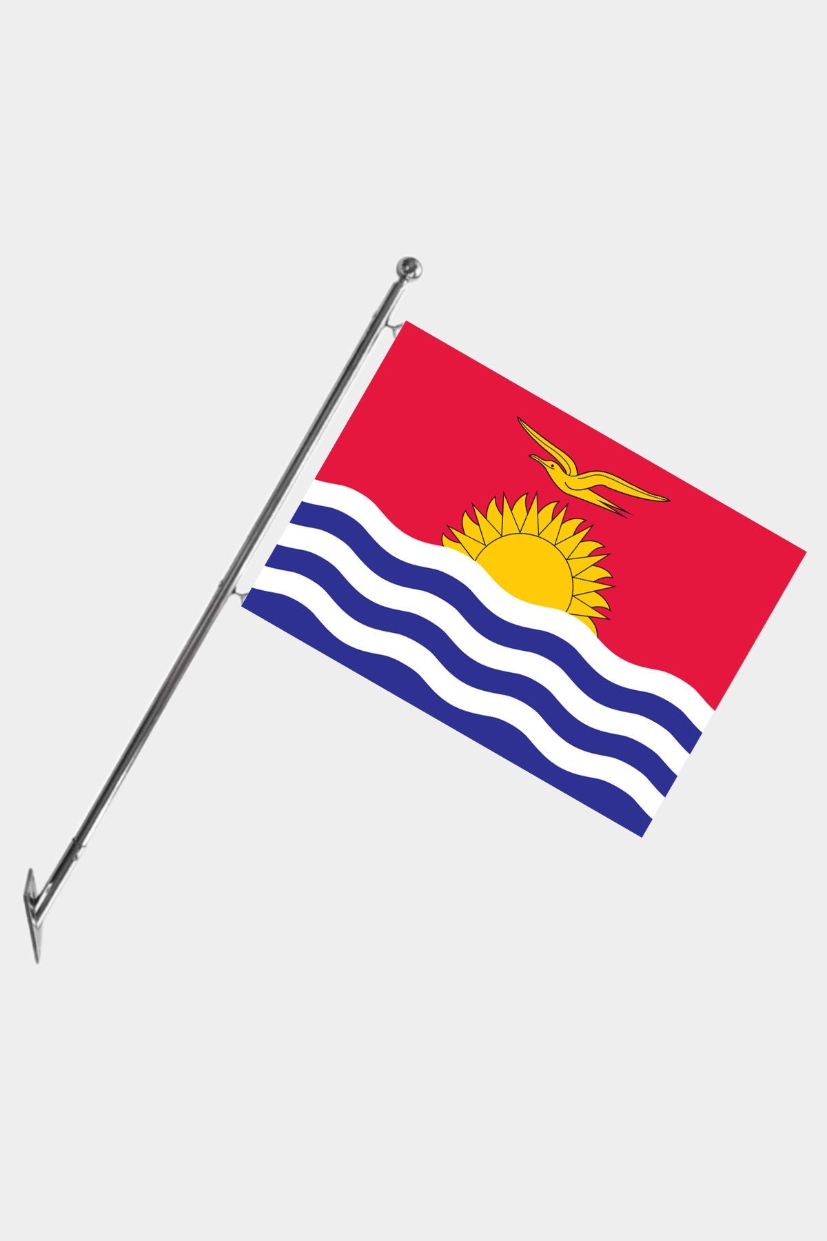 Kiribati Teleskopik Duvar Bayrağı Seti