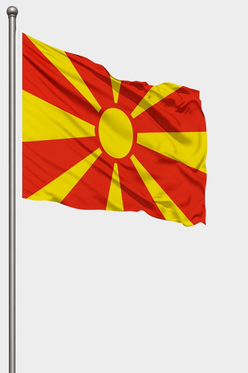 Kuzey Makedonya Bayrağı