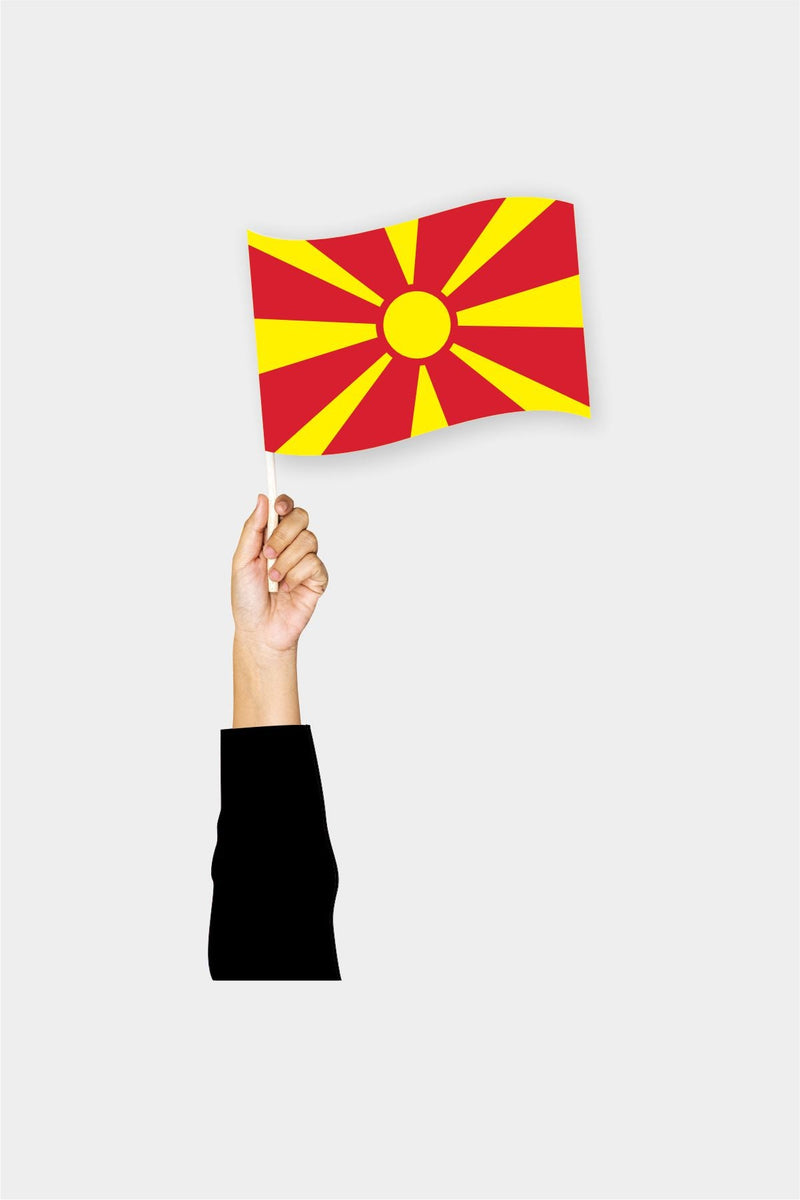 Kuzey Makedonya El Bayrağı