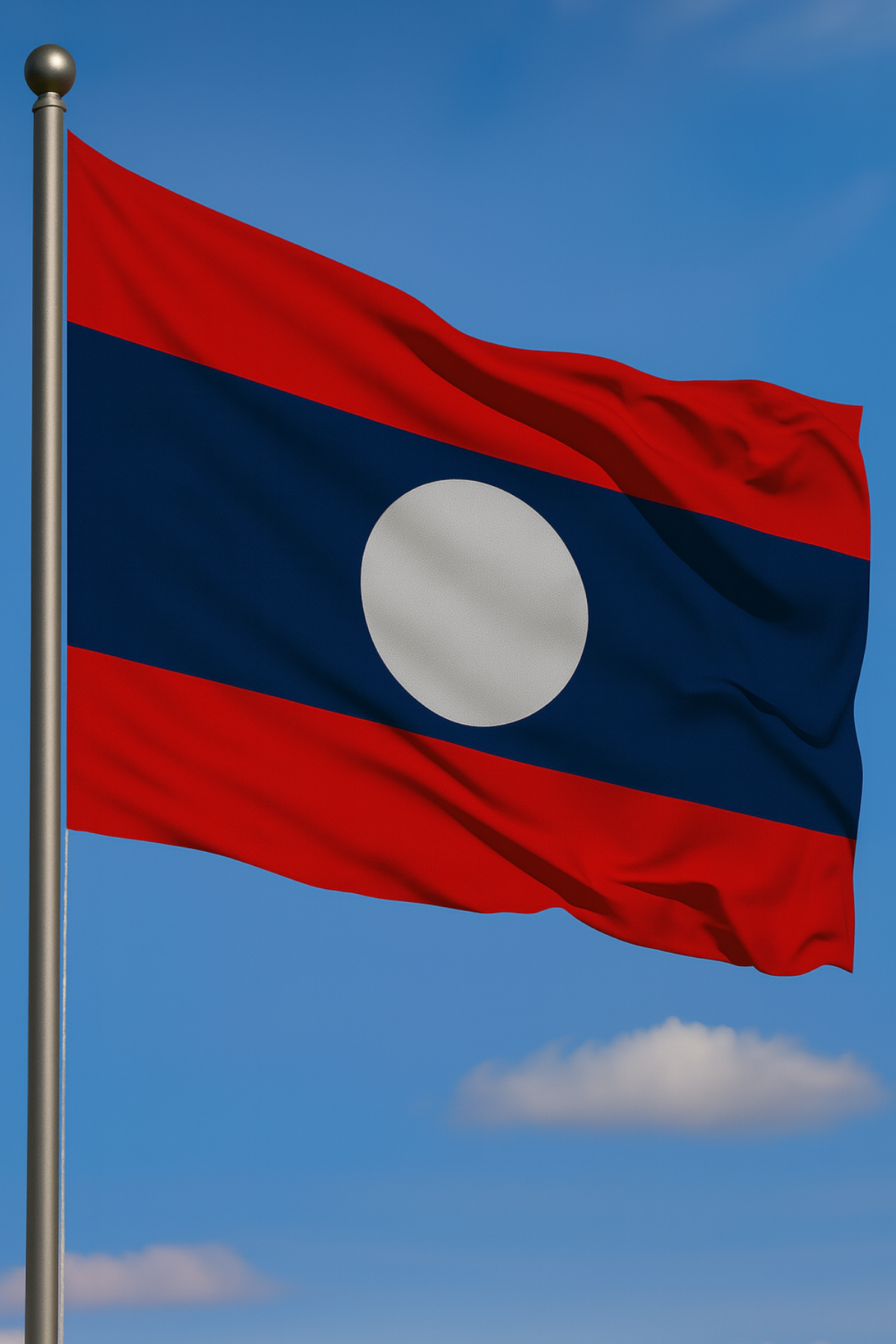 Laos Bayrağı detay görünümü