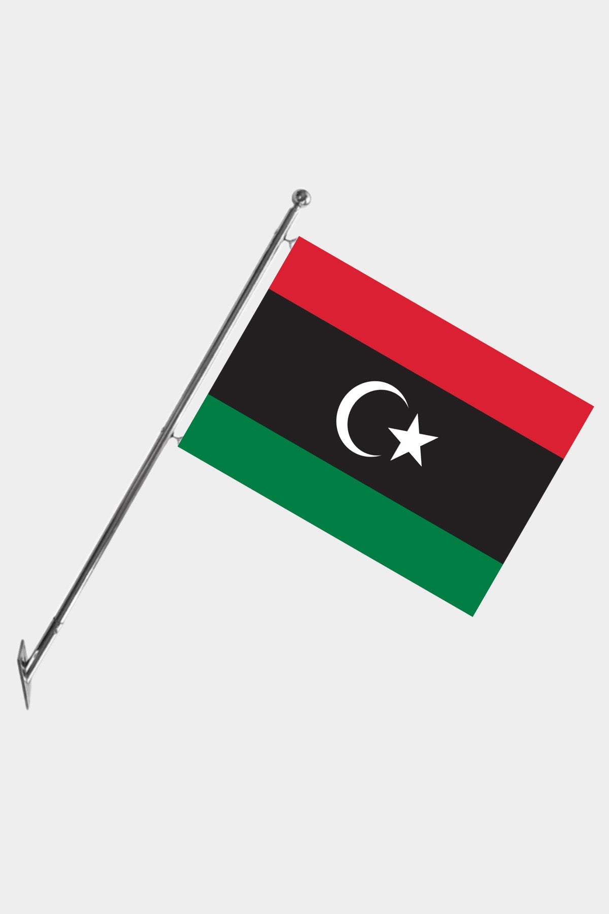 Libya Teleskopik Duvar Bayrağı Seti