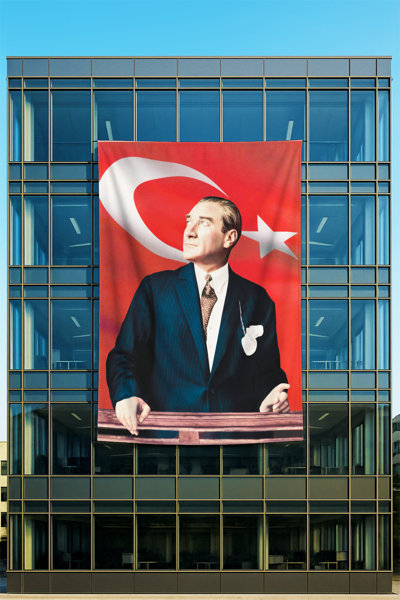 Raşel Kumaş Atatürk Posteri