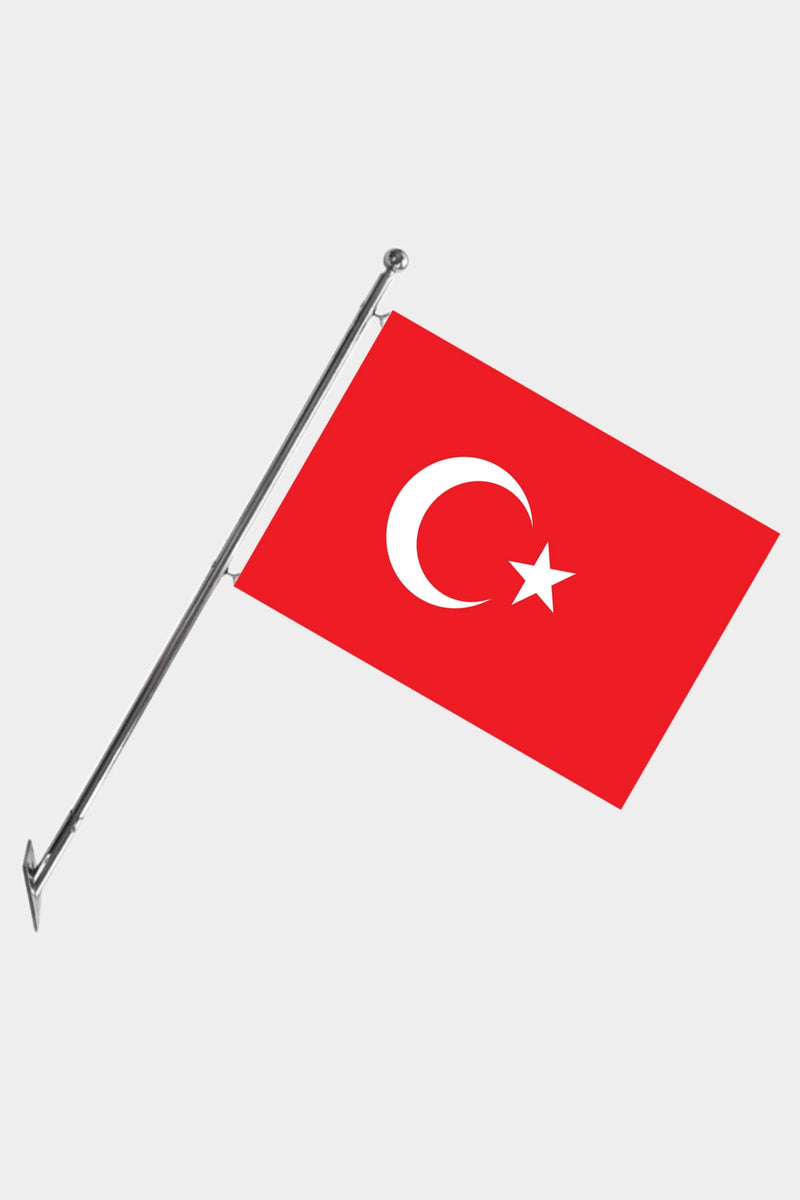 Türkiye Teleskopik Duvar Bayrağı Seti