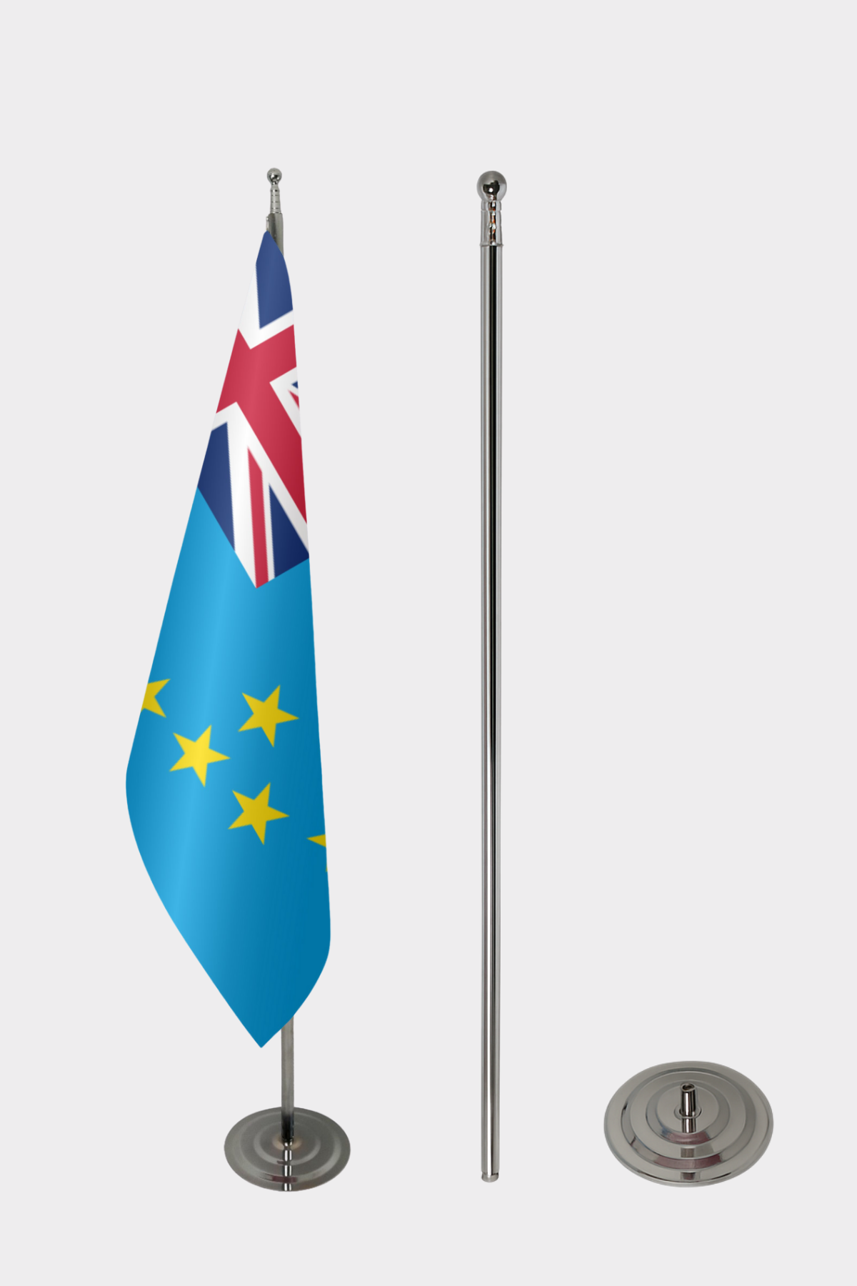Tuvalu Makam Bayrağı Seti yakın çekim