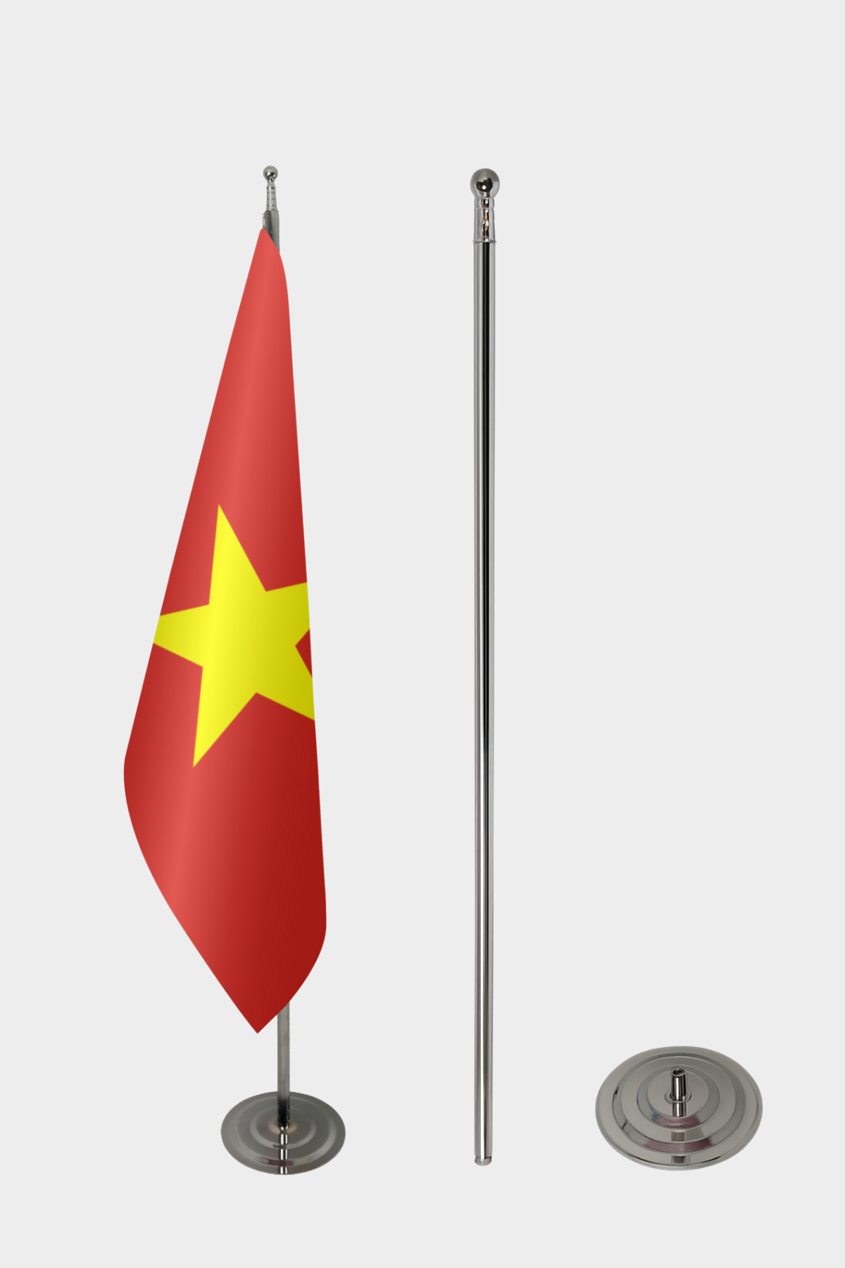Vietnam Makam Bayrağı Seti yakın çekim