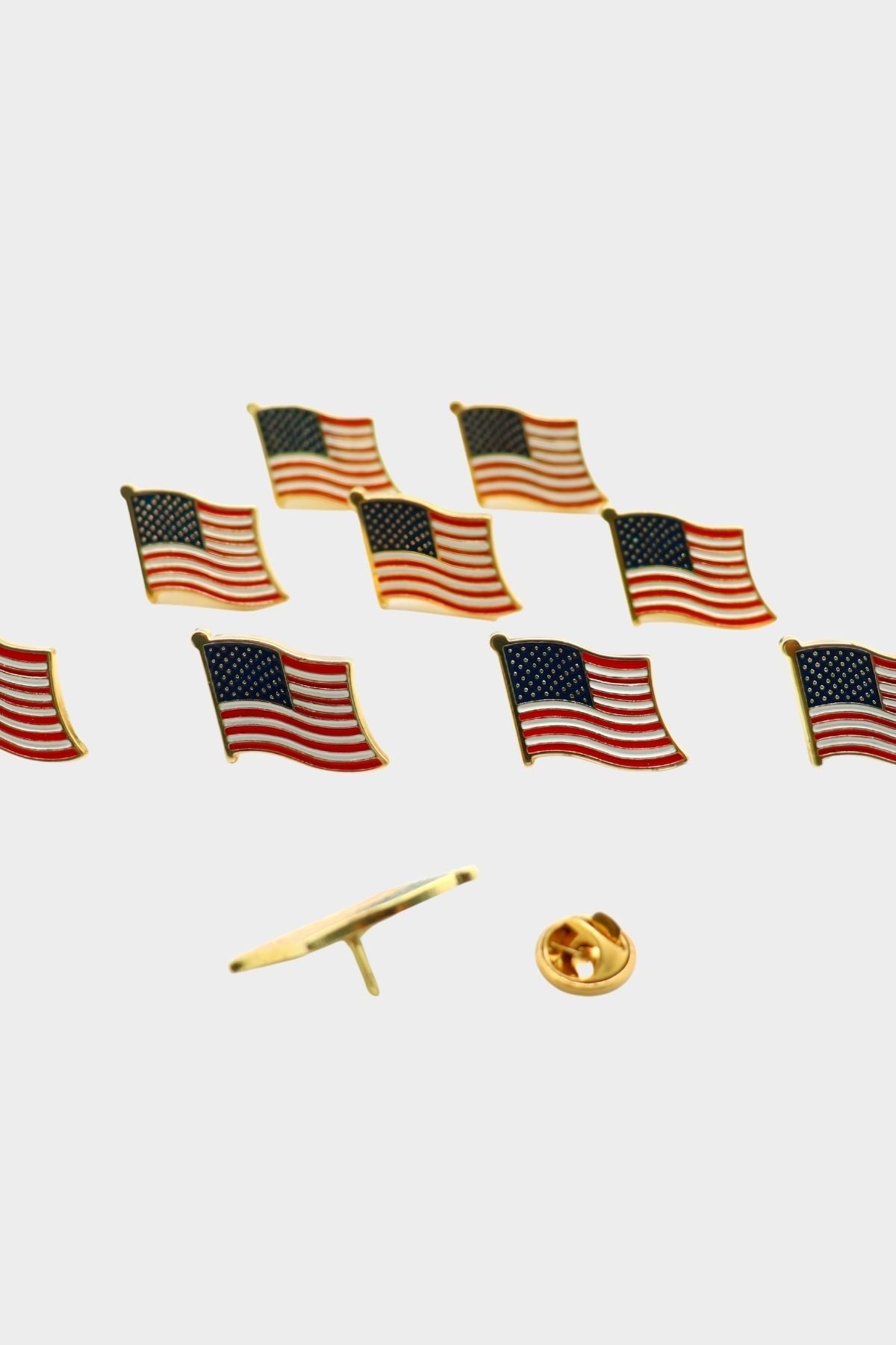 10’lu Amerikan Bayrağı Rozet Seti kullanım örneği