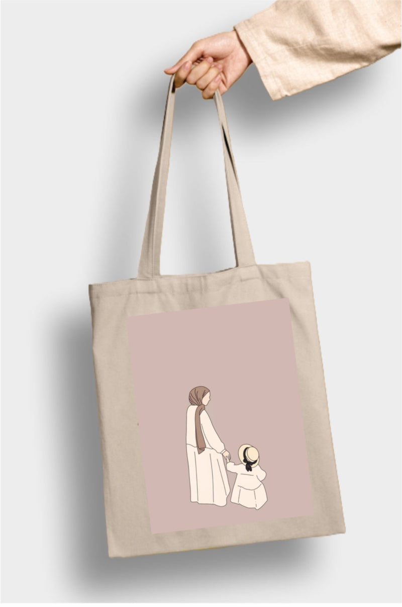 Anne ve Kız Tote Çantası