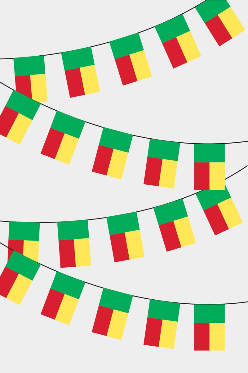 Benin Dikdörtgen Süsleme Bayrak