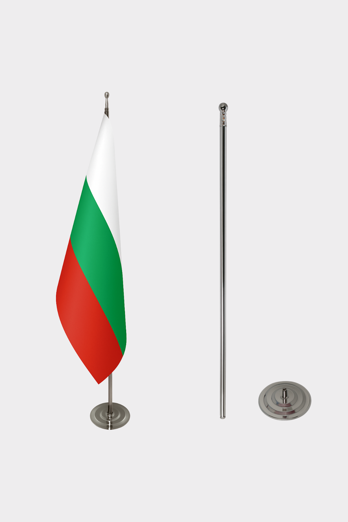 Bulgaristan Makam Bayrağı Seti yakın çekim
