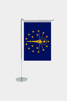 Indiana Eyalet L Tipi Masa Bayrağı