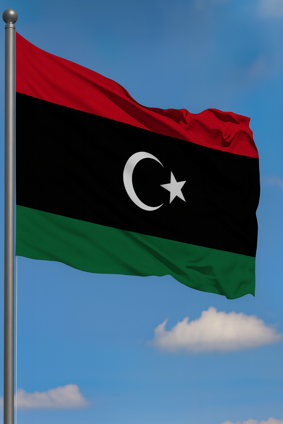 Libya Bayrağı detay görünümü