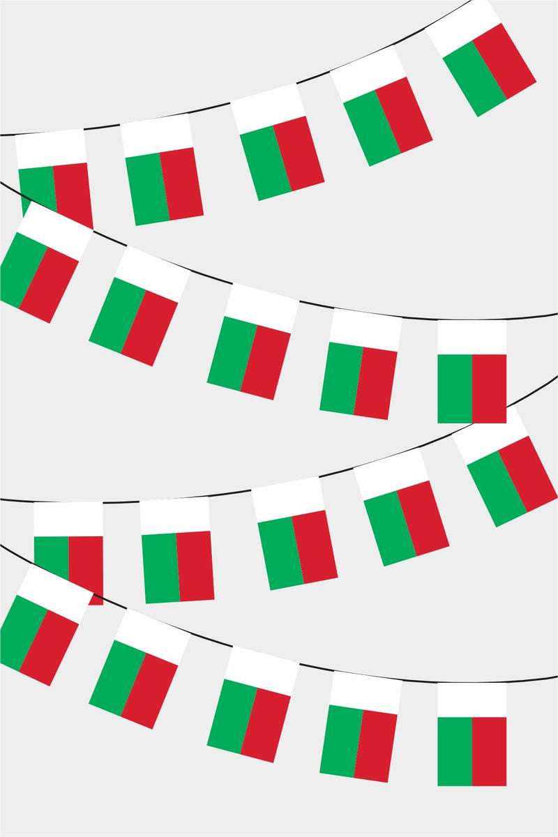Madagaskar Dikdörtgen Süsleme Bayrak
