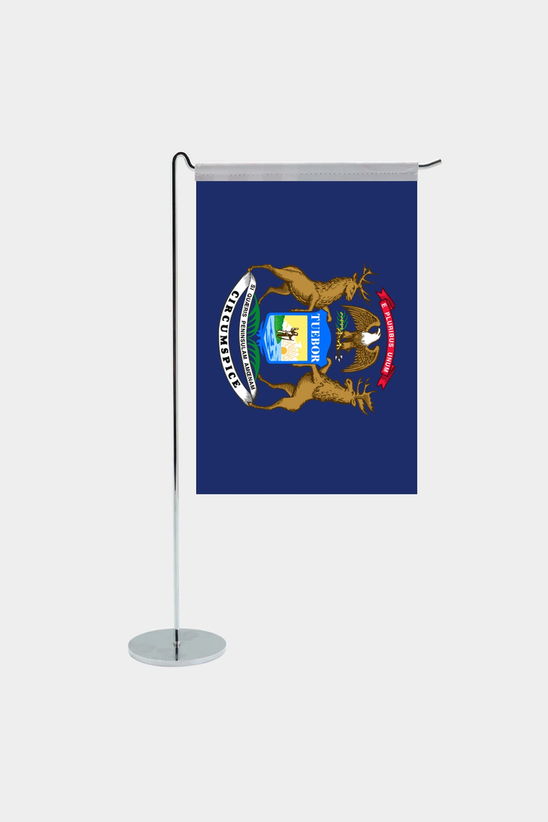 Michigan Eyalet L Tipi Masa Bayrağı