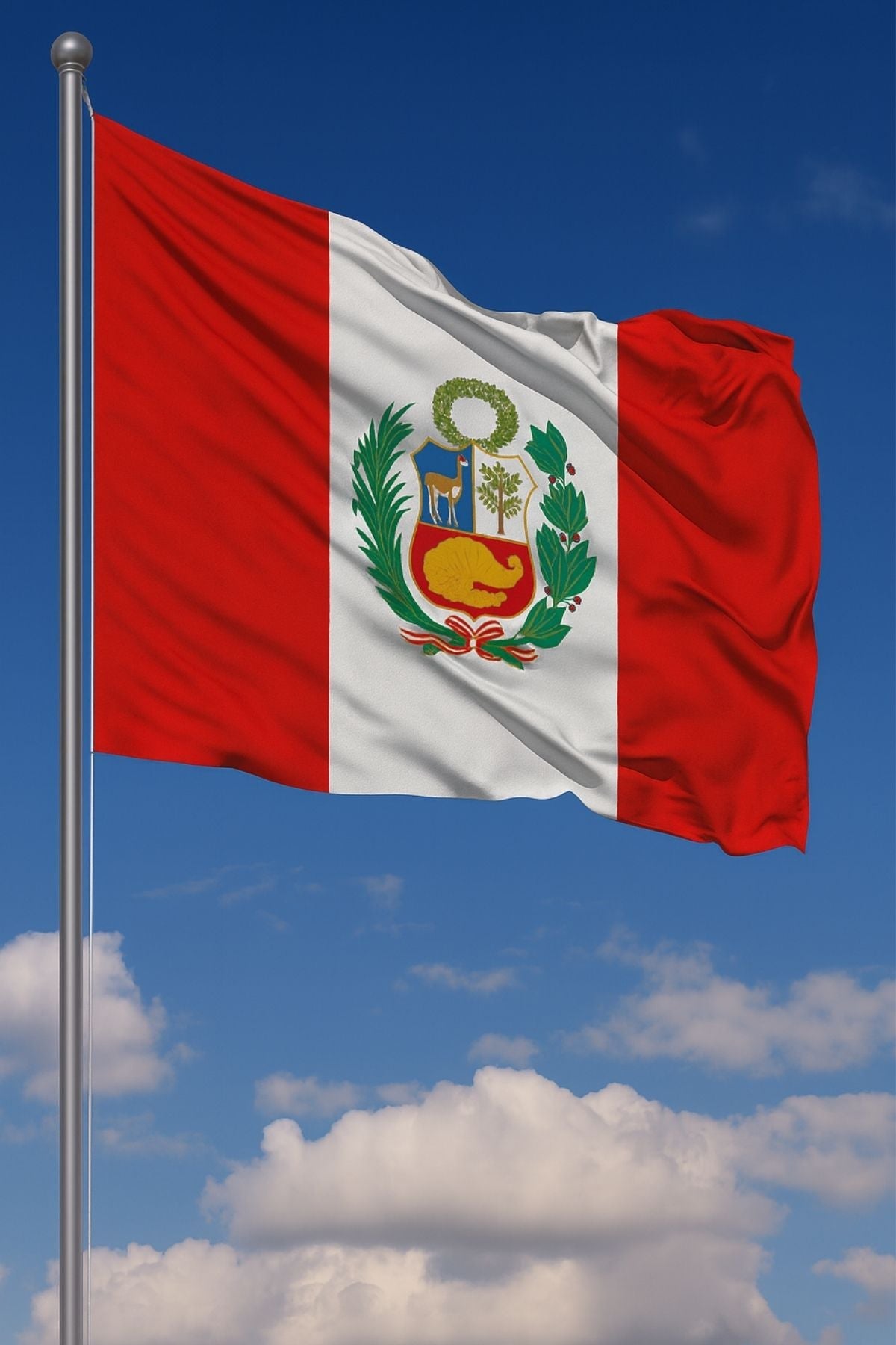 Peru Bayrağı detay görünümü