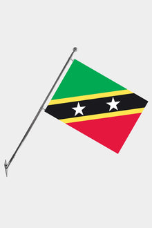Saint Kitts ve Nevis Teleskopik Duvar Bayrağı Seti