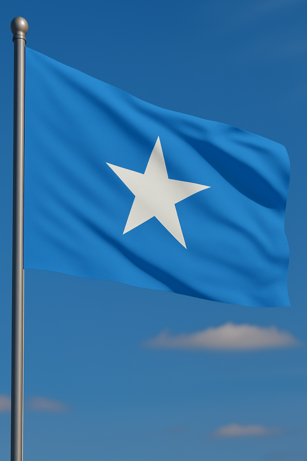 Somali Bayrağı yakın çekim