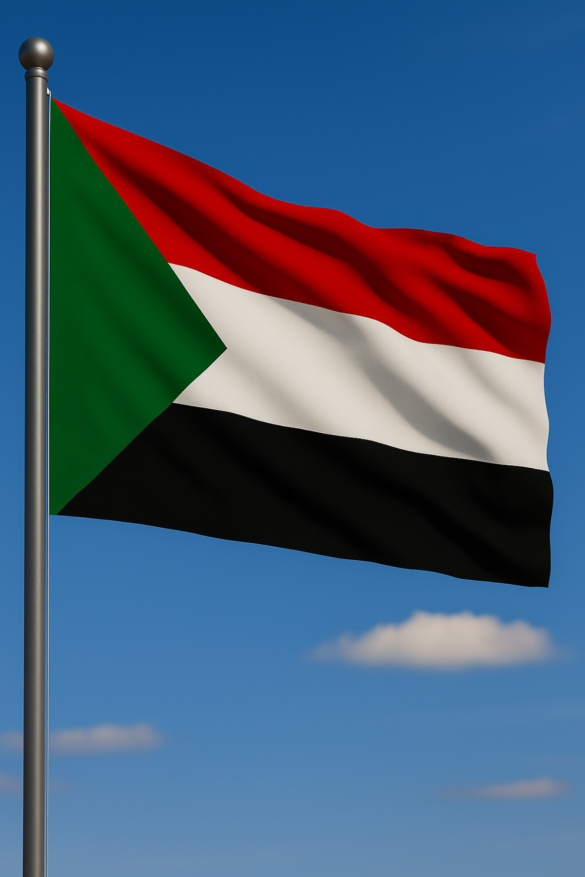 Sudan Bayrağı yakın çekim