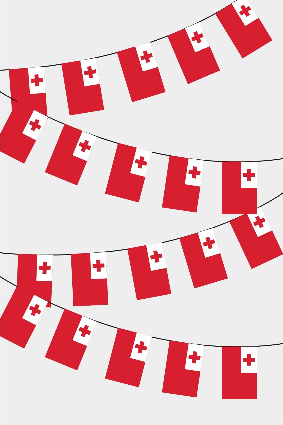Tonga Dikdörtgen Süsleme Bayrak