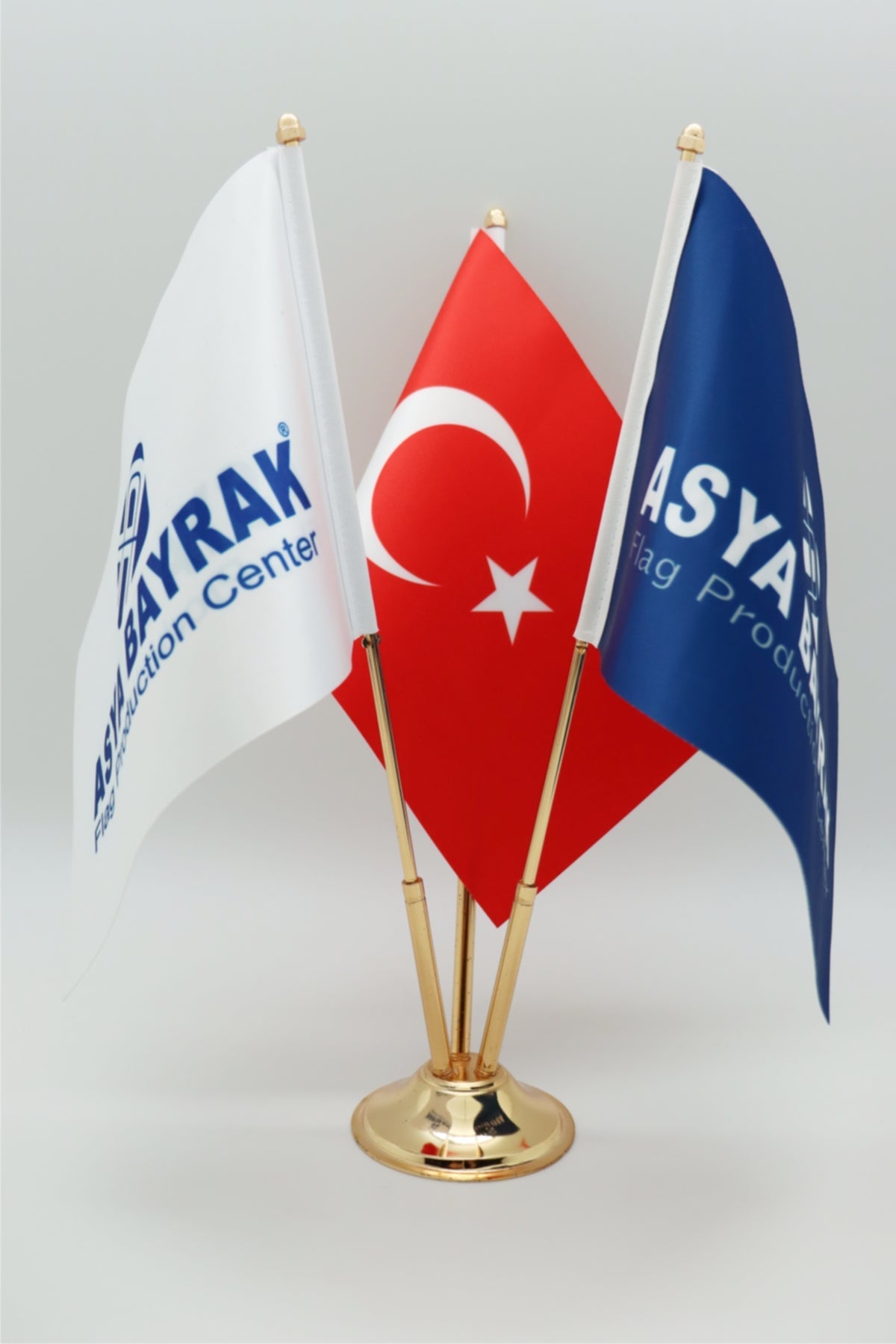 Üçlü Masa Bayrağı ölçü ve seçenekler