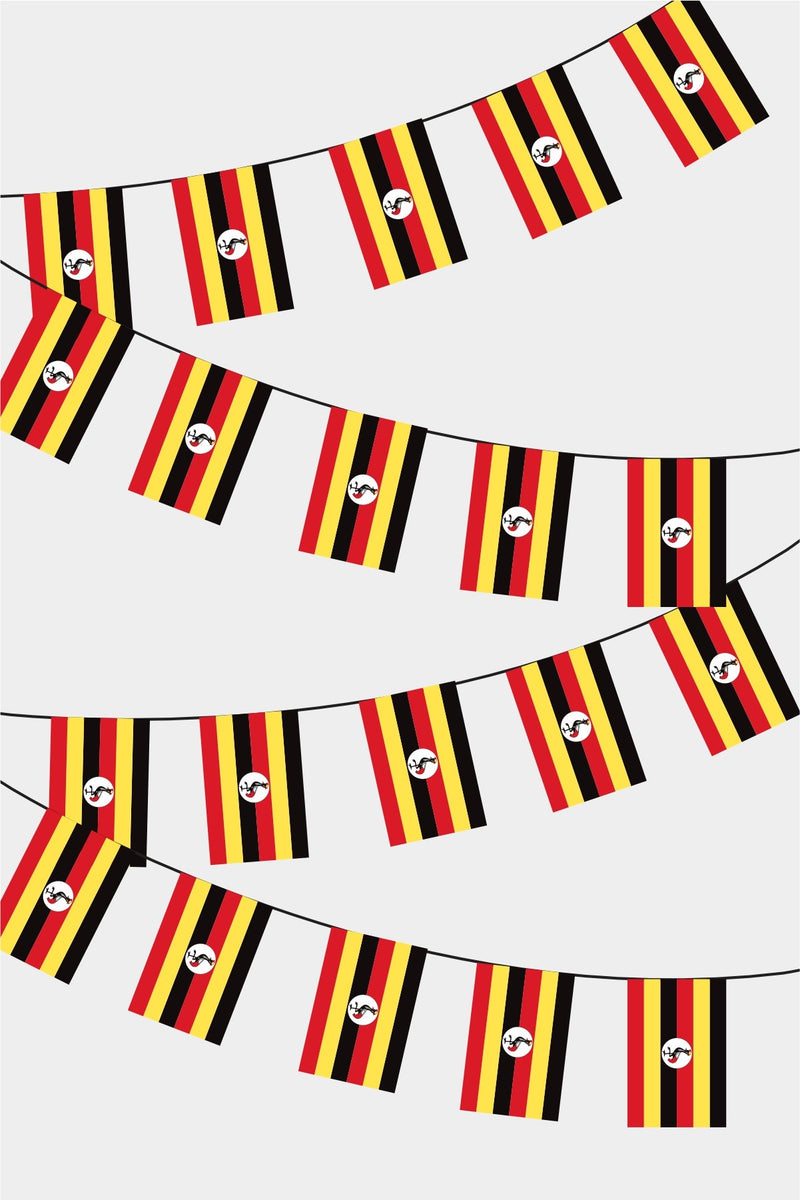 Uganda Dikdörtgen Süsleme Bayrak