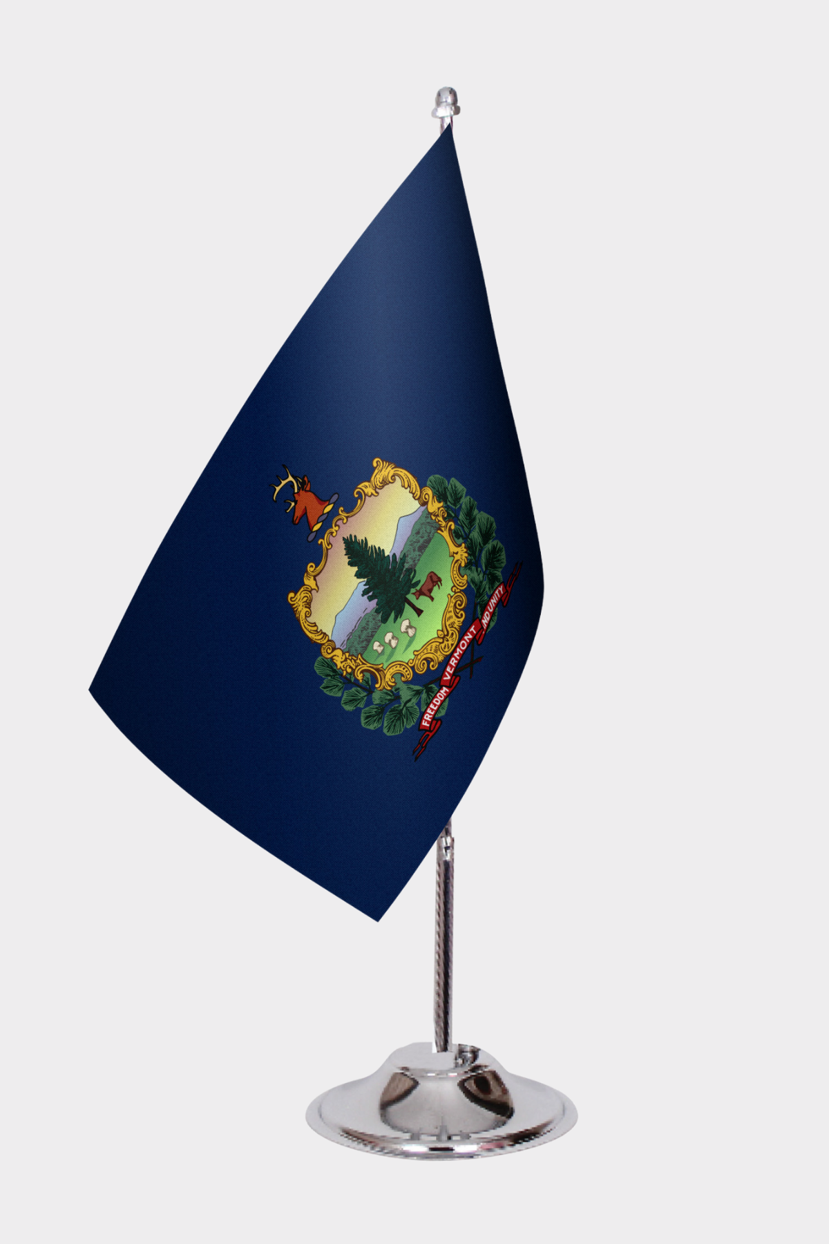 Vermont Eyalet Masa Bayrağı yakın çekim